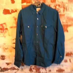 Levi’s Blue Western Snap Up Shirt
